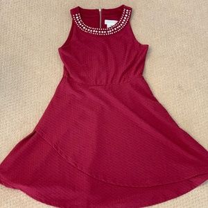 Lavender teen girls rhinestone dress